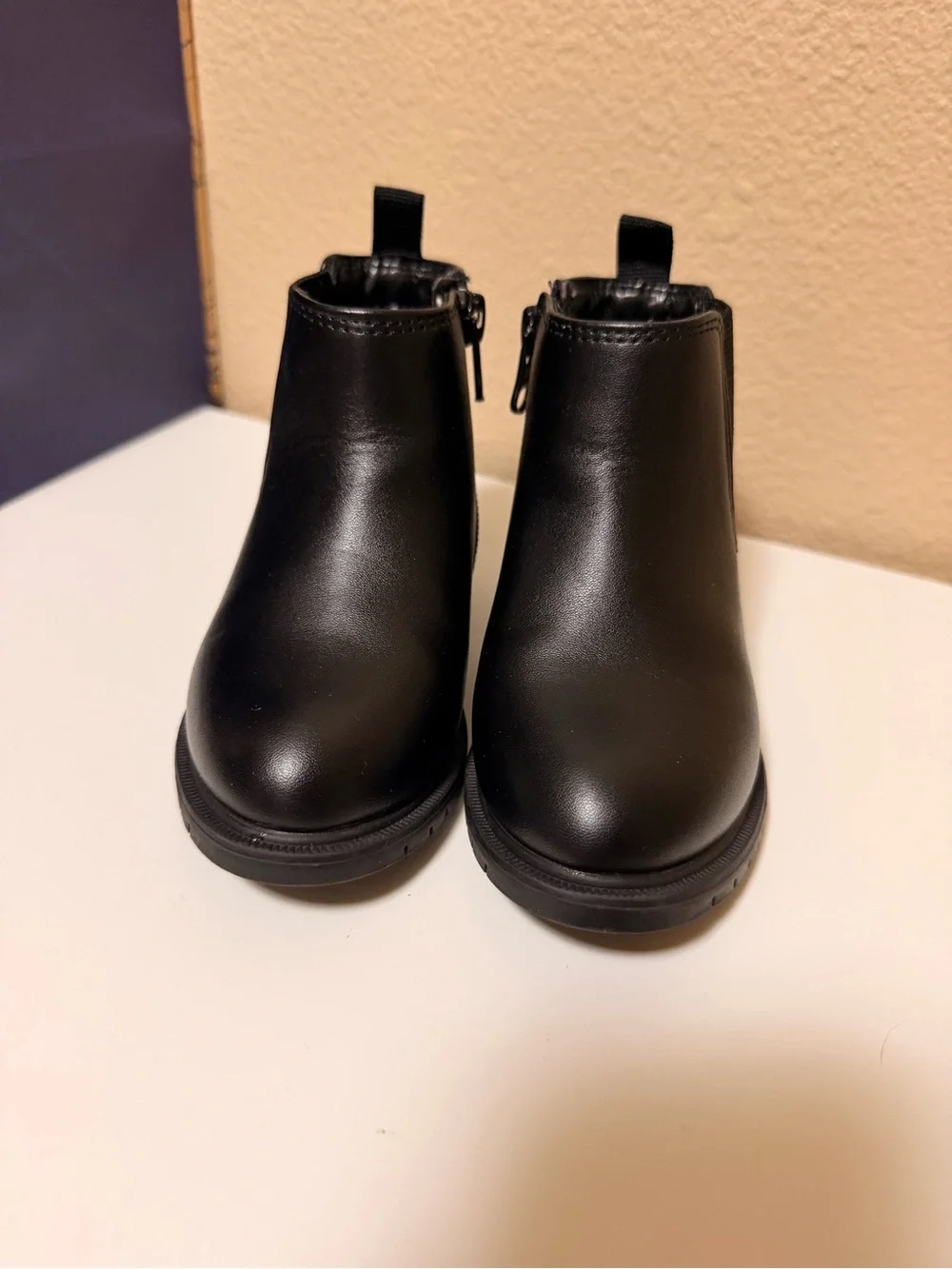 NEW Toddler Black Chelsea Boots -Cat and